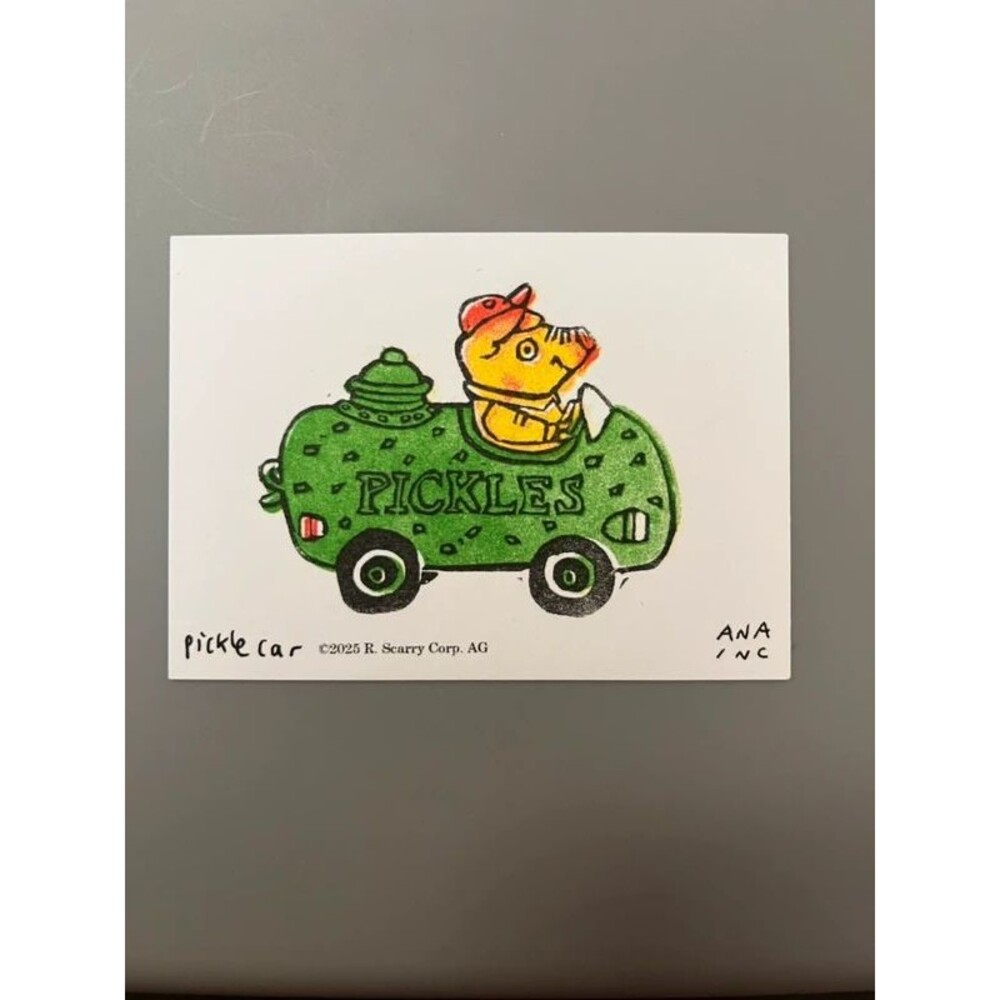 Ana Inciardi Mini Print Richard Scarry Pickle Car